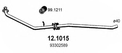 Труба выхлопного газа ASSO купить