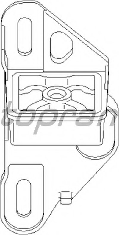 Кронштейн, глушитель TOPRAN купить