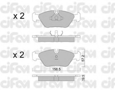 Комплект тормозных колодок, дисковый тормоз CIFAM купить