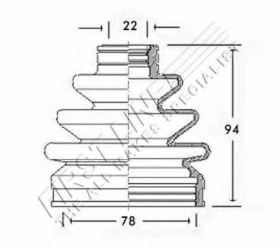 Пыльник, приводной вал FIRST LINE купить