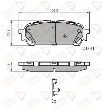 Комплект тормозных колодок, дисковый тормоз ANL Braking COMLINE купить