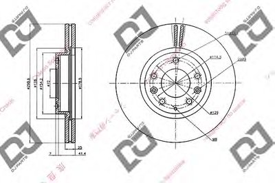 Тормозной диск DJ PARTS купить