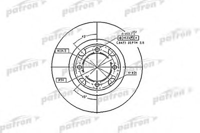 Тормозной диск PATRON купить