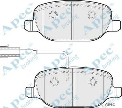 Комплект тормозных колодок, дисковый тормоз APEC braking купить