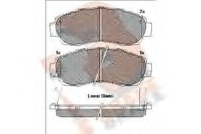 Комплект тормозных колодок, дисковый тормоз R BRAKE купить