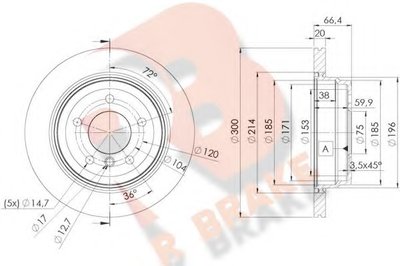 Тормозной диск R BRAKE купить