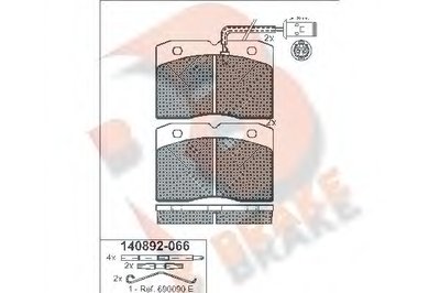 Комплект тормозных колодок, дисковый тормоз R BRAKE купить