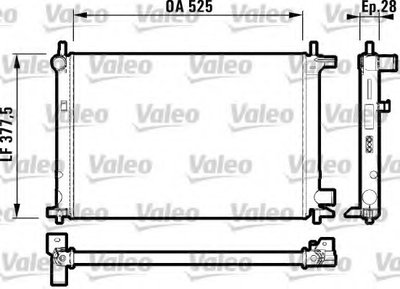 Радиатор, охлаждение двигателя VALEO купить