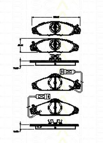 Комплект тормозных колодок, дисковый тормоз TRISCAN купить