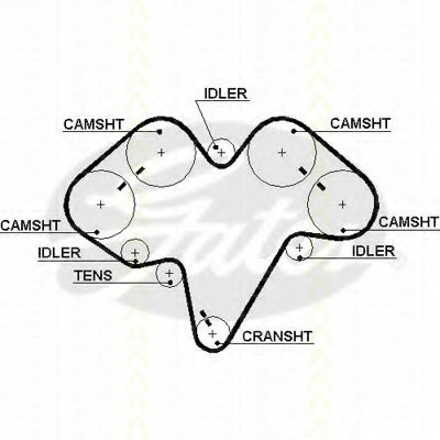 Ремень ГРМ TRISCAN купить