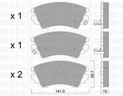 Колодки тормозные (передние) Nissan Rogue 10-13/Opel Astra J 09-/Insignia 08-17/Zafira C 11-