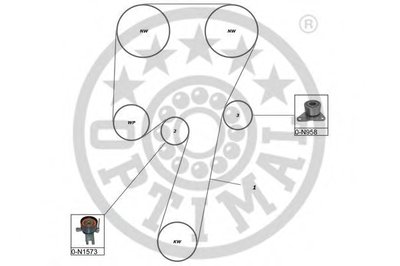 Комплект ремня ГРМ OPTIMAL купить