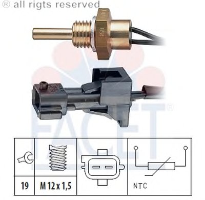 Датчик, температура охлаждающей жидкости; Датчик, температура охлаждающей жидкости; Датчик, температура охлаждающей жидкости FACET купить