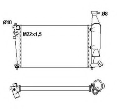 Радиатор, охлаждение двигателя NRF купить