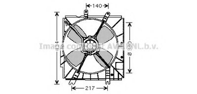 Вентилятор, охлаждение двигателя AVA QUALITY COOLING купить