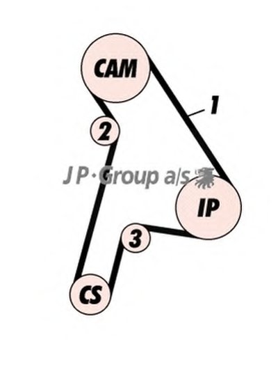 Комплект ремня ГРМ QH JP GROUP купить