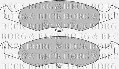 Комплект тормозных колодок, дисковый тормоз BORG & BECK купить