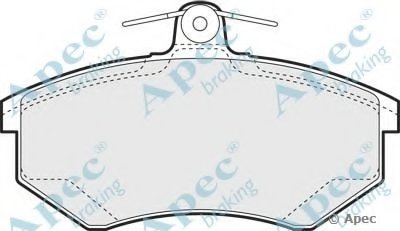 Комплект тормозных колодок, дисковый тормоз APEC braking купить