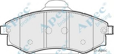 Комплект тормозных колодок, дисковый тормоз APEC braking купить