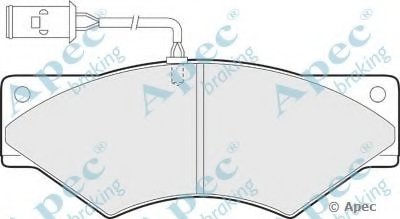 Комплект тормозных колодок, дисковый тормоз APEC braking купить