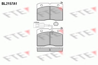 Комплект тормозных колодок, дисковый тормоз FTE купить