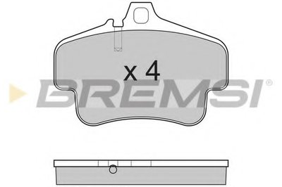 Комплект тормозных колодок, дисковый тормоз BREMSI купить