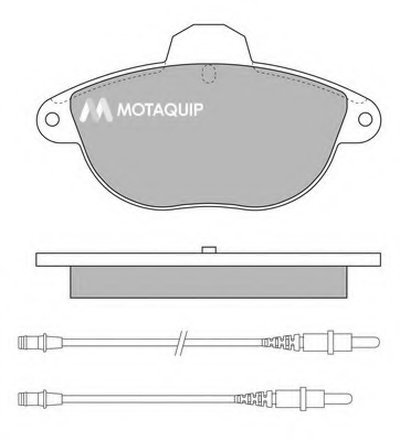 Комплект тормозных колодок, дисковый тормоз MOTAQUIP купить