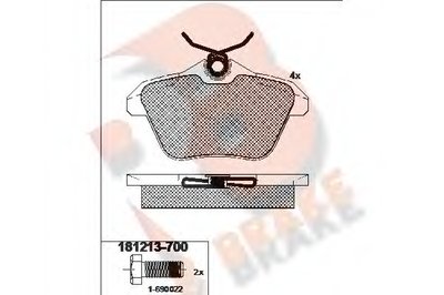 Комплект тормозных колодок, дисковый тормоз R BRAKE купить