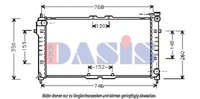 Радиатор, охлаждение двигателя AKS DASIS купить