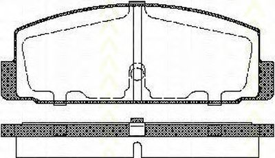 Комплект тормозных колодок, дисковый тормоз TRISCAN купить