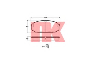 Комплект тормозных колодок, дисковый тормоз NK купить