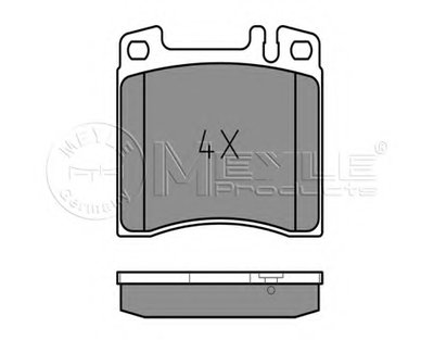 Комплект тормозных колодок, дисковый тормоз MEYLE купить