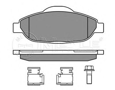 Комплект тормозных колодок, дисковый тормоз MEYLE Придбати