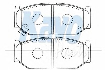 Комплект тормозных колодок, дисковый тормоз MK KASHIYAMA KAVO PARTS купить