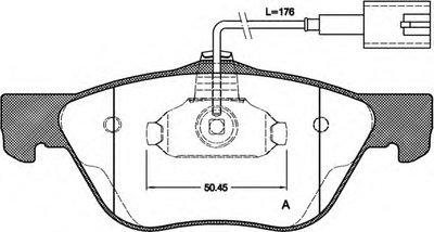 Комплект тормозных колодок, дисковый тормоз ADVANCE OPEN PARTS купить