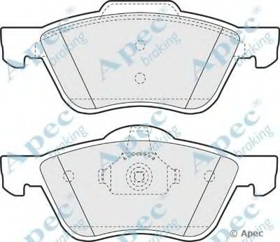 Комплект тормозных колодок, дисковый тормоз APEC braking купить