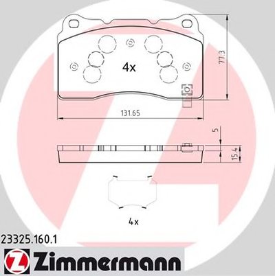 Комплект тормозных колодок, дисковый тормоз ZIMMERMANN купить