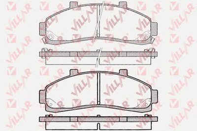 Комплект тормозных колодок, дисковый тормоз VILLAR купить