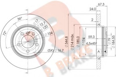 Тормозной диск R BRAKE купить