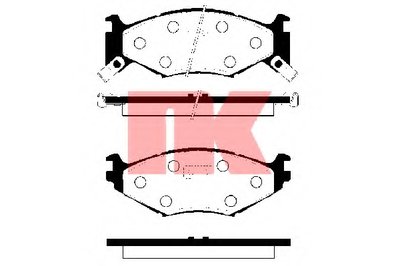 Комплект тормозных колодок, дисковый тормоз NK купить