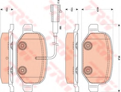 Комплект тормозных колодок, дисковый тормоз COTEC TRW купить