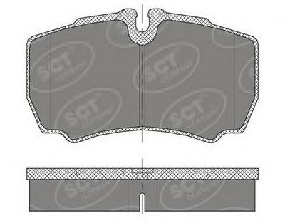 Комплект тормозных колодок, дисковый тормоз SCT Germany купить