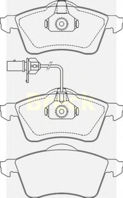 Комплект тормозных колодок, дисковый тормоз BRECK купить