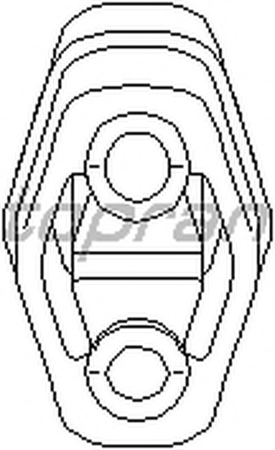 Кронштейн, глушитель TOPRAN купить
