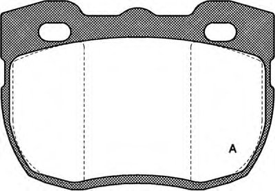 Комплект тормозных колодок, дисковый тормоз ADVANCE OPEN PARTS купить