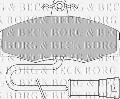 Комплект тормозных колодок, дисковый тормоз BORG & BECK купить