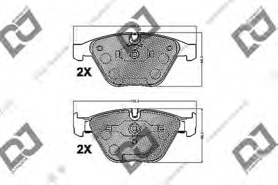 Комплект тормозных колодок, дисковый тормоз DJ PARTS купить