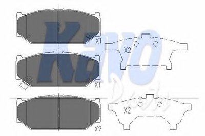 Комплект тормозных колодок, дисковый тормоз KAVO PARTS купить