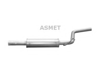 Средний глушитель выхлопных газов ASMET купить