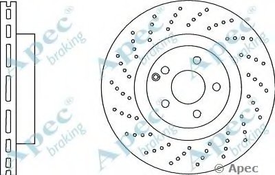 Тормозной диск APEC braking купить